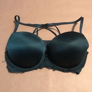 Dark green aerie bra
